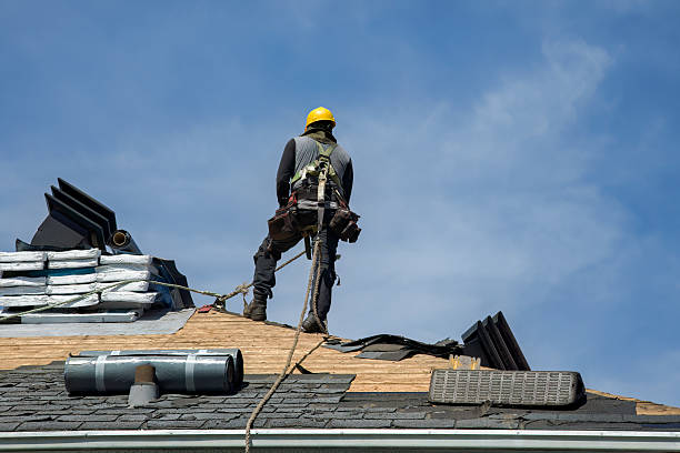 Professional Roofing technician working in Covel, WV